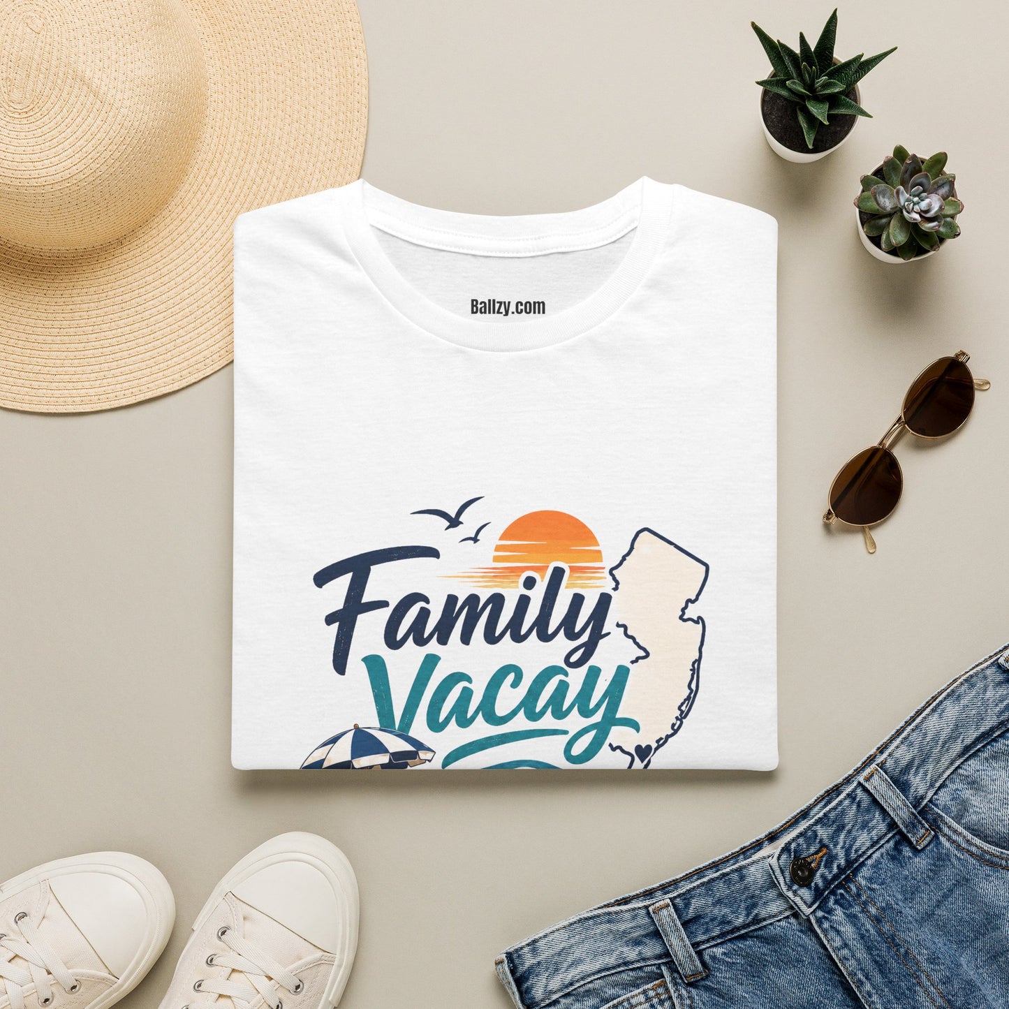 Family Vacay T-Shirt — 2026 Jersey Beach Trip Tee