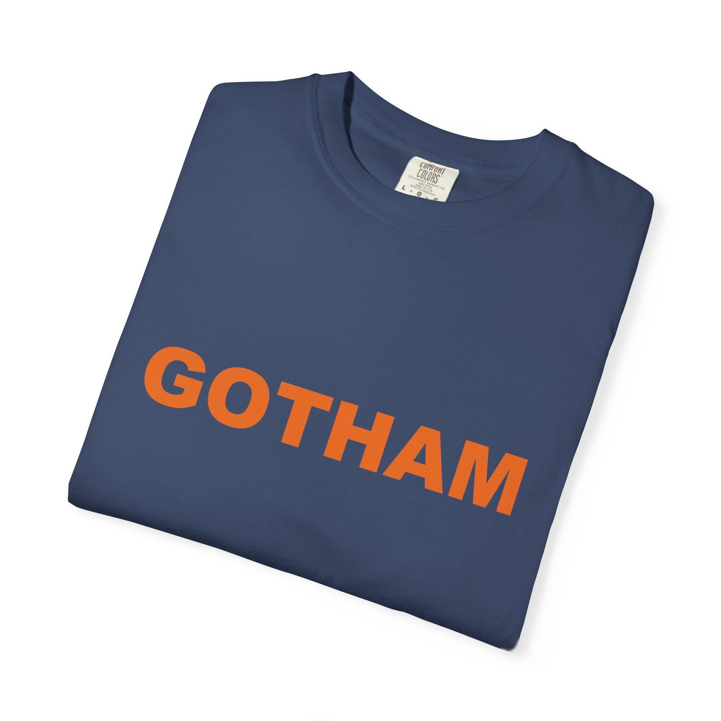 Gotham Graphic T-Shirt — Bold Orange Logo Tee