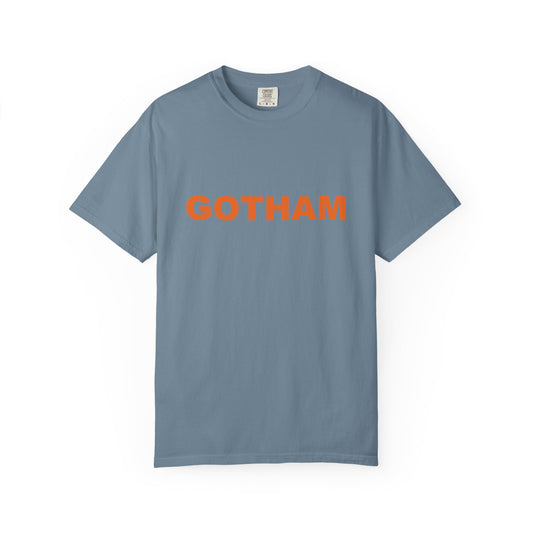 Gotham Graphic T-Shirt — Bold Orange Logo Tee