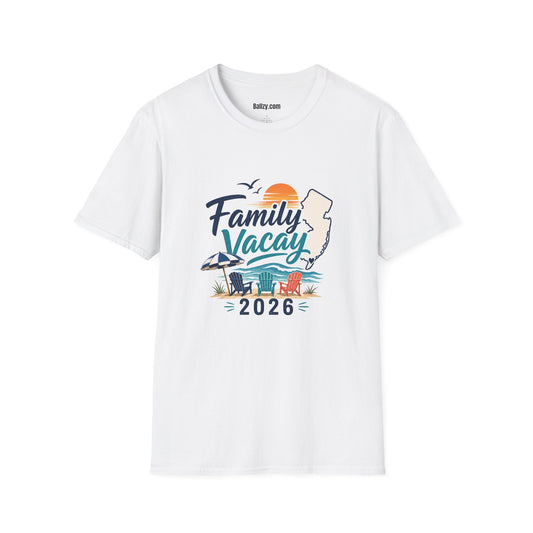 Family Vacay T-Shirt — 2026 Jersey Beach Trip Tee