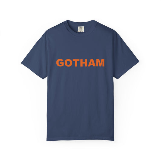Gotham Graphic T-Shirt — Bold Orange Logo Tee